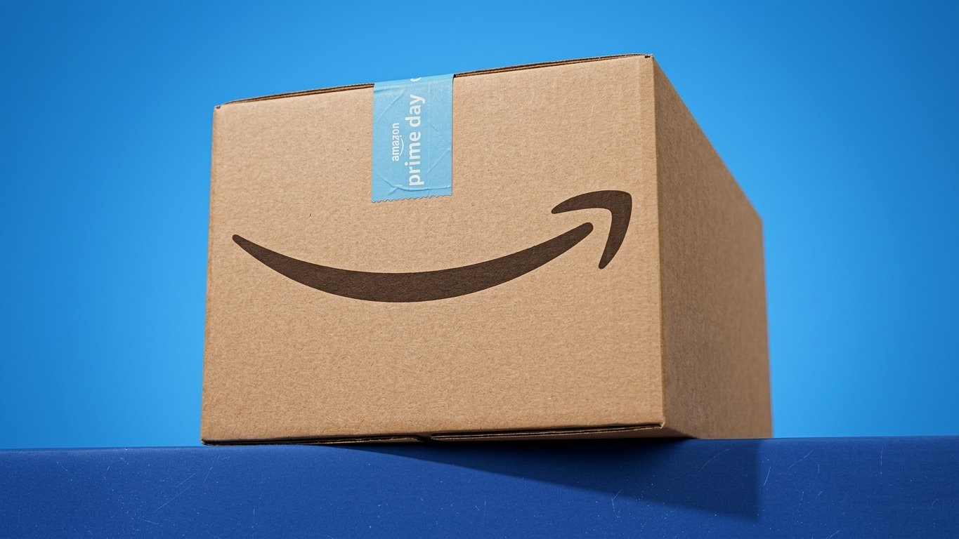 An Amazon Prime Day delivery box